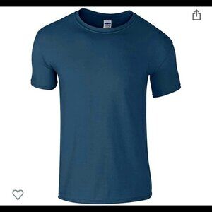 NWT  Gildan Indigo Blue Short Sleeve  T-shirt